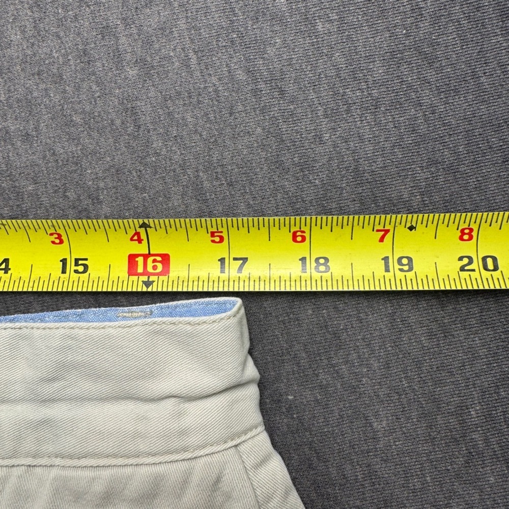 Southern Marsh Mens Khaki Chino Shorts Tan Cotton Twill Size 36 Flat Front 7in - Picture 9 of 10